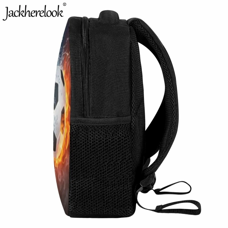 Jackherelook Art Design Voetbal Patroon Schooltas Mode Jongens Trendy Boekentassen Afkoelen Rugzak Kinderen Dagelijks Reizen Knapzak