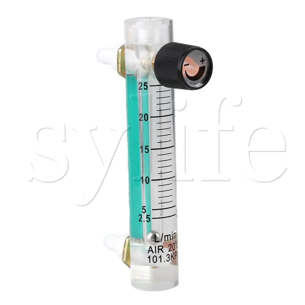 LZM-6 Oxygen Flow Meter 122mm - 2.5-25LPM High Precision Gas/Air Measurement for Medical & Industrial Use