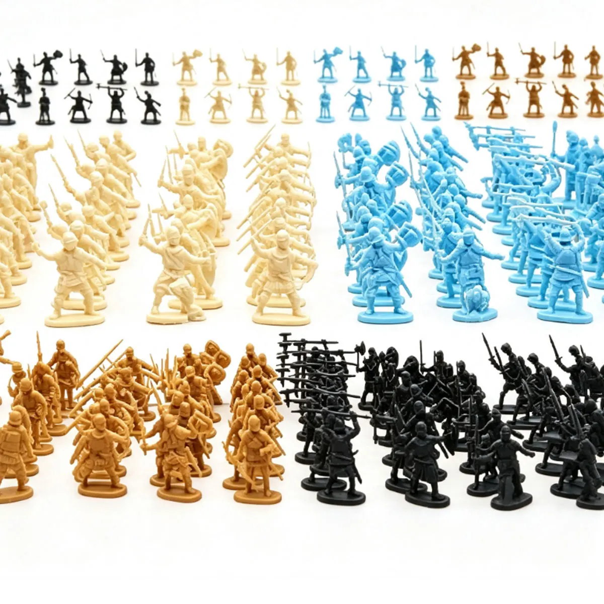 35Pcs Random Style Mini Medieval Soldier Figures, Highly Detailed Miniatures for Tabletop RPG War Games and Diorama Art  ZSY