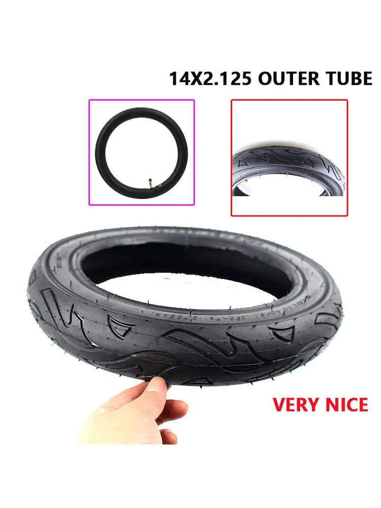 AliExpress NONE For14x2.125 bike folging electric scooter tyre 14 x 2.125 outer tyre for Electric Scooters 14 inch E-bike wheel tire