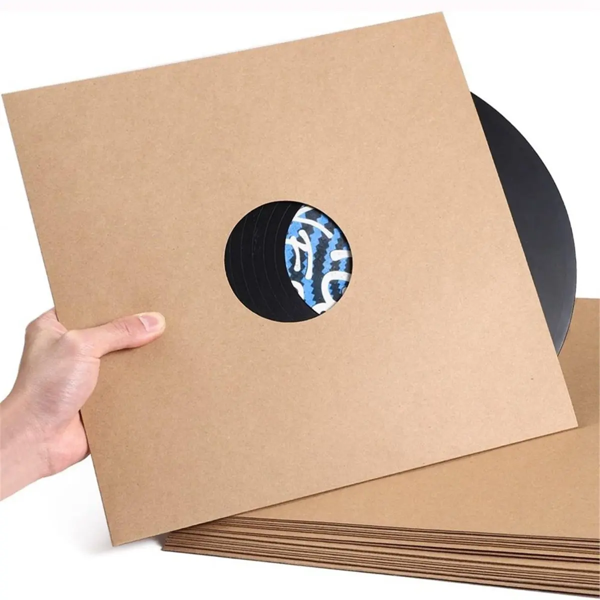 【CYBER MONDAY】10PCS 10 Inch Vinyl Record LP Jackets Paper Brown Cardboard Vinyl Record Covers Album Covers