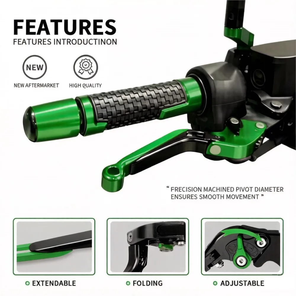 For KAWASAKI Z650 2016-2013 , Z900 2017 2018 2019-2024 2025 2026 Adjustable Brake Clutch Levers Folding Extendable Handles Lever