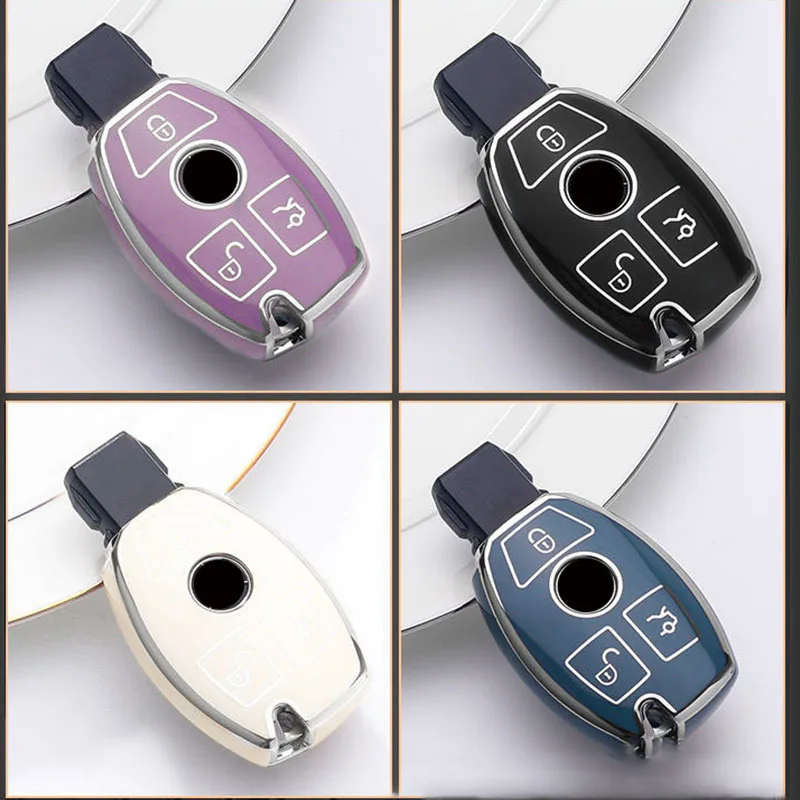 

TPU Car Smart Key Case Cover Shell Holder For Mercedes Benz A C E S Class GLS GLA GLK GLC CLS CLA W204 W221 W212 W205 W176 W463
