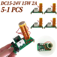 Mini for Tesla Coil DIY Welding Kits Mini Music for Tesla Coil Plasma Speaker Wireless Transmission Input Voltage 15-24V 15W 2A