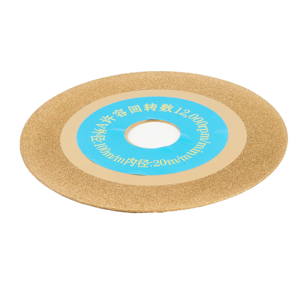 Grinding Wheel Carbon Steel Titanium Coating 100mm Discs Gold For Carbide Stone Angle Grinder Cutting Practical