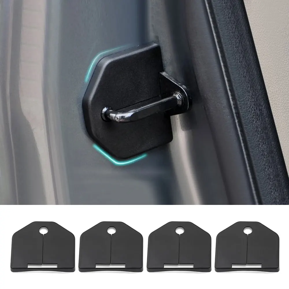 

4Pcs/set Car Door Lock Decoration Cover Car Covers Door Stopper Protection Cover for Ford Focus 2 MK2 2005-2014 Car Door Decor