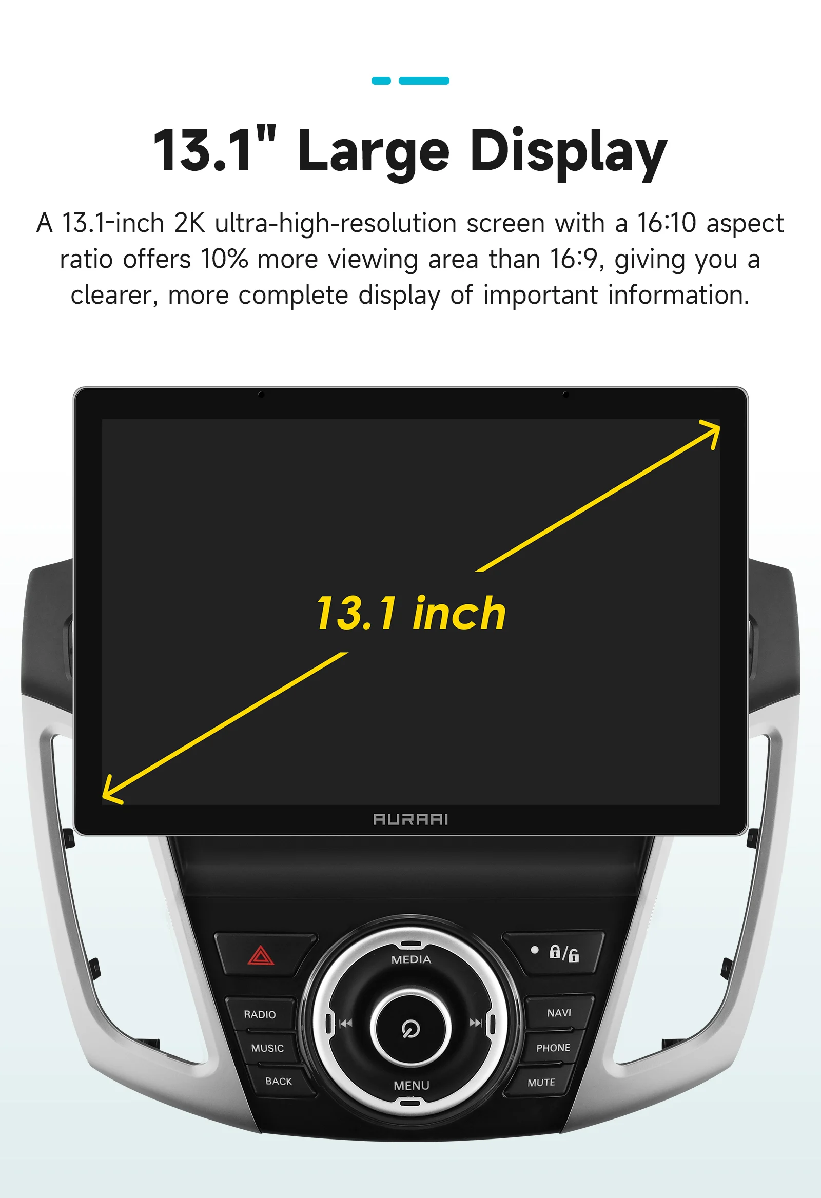 AURAAI Android Intelligentes Autobildschirm-System für Ford Focus 3 Mk3 2011 - 2017 4G WiFi Bluetooth GPS-Navigation Auto CarPlay KI-Sprachsteuerung ADAS Optional – Detail 32