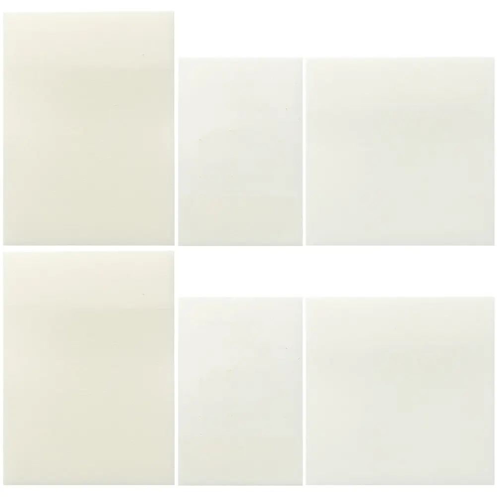 6Pcs Transparent Sticky Memo Pads Clear Self Adhesive Notes for School Study Office Book Annotation College Supplies Reusable