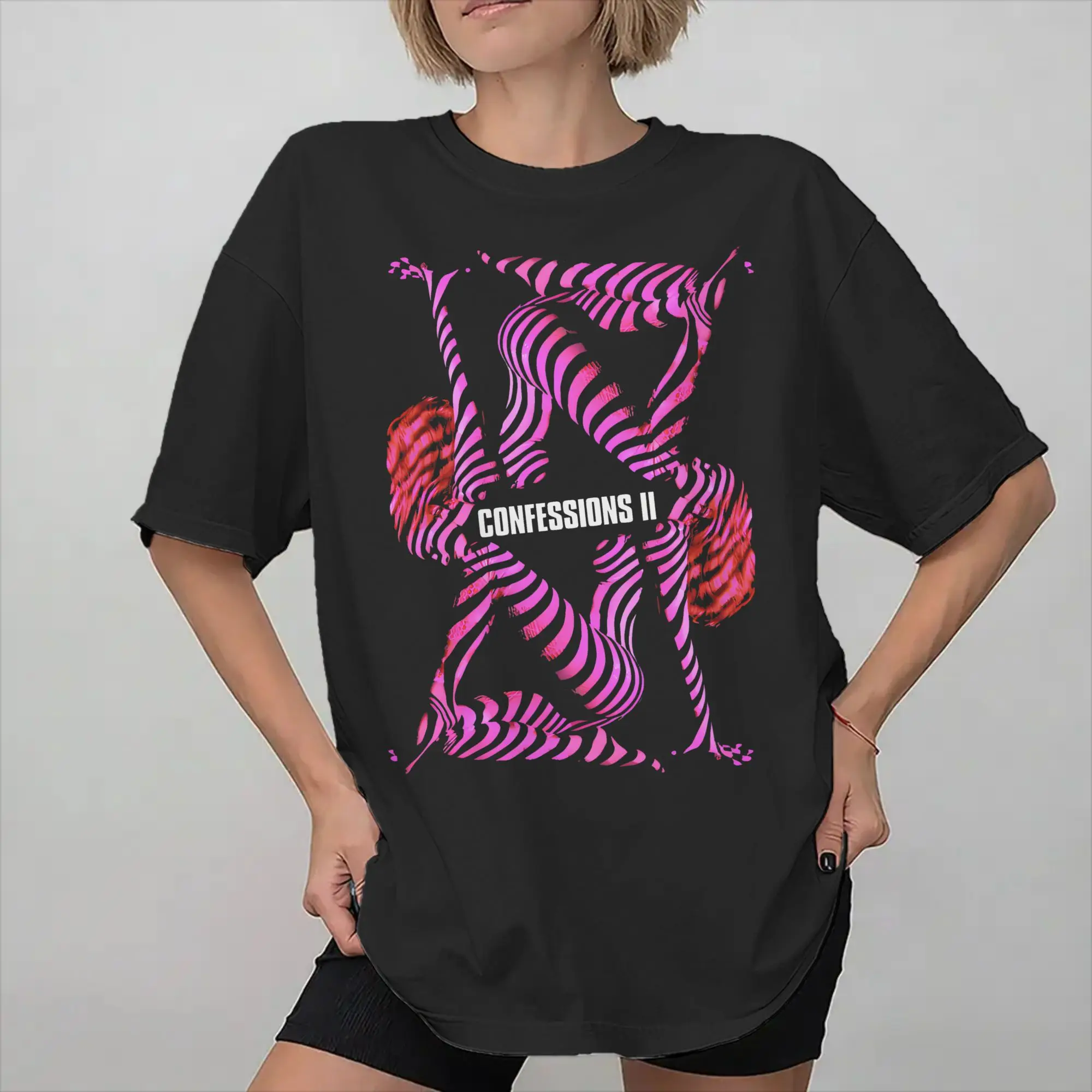 Printed Madonna Confessions II  2026 T Shirt for Men Women  Pure Cotton T-shirts Short Sleeve Clothing