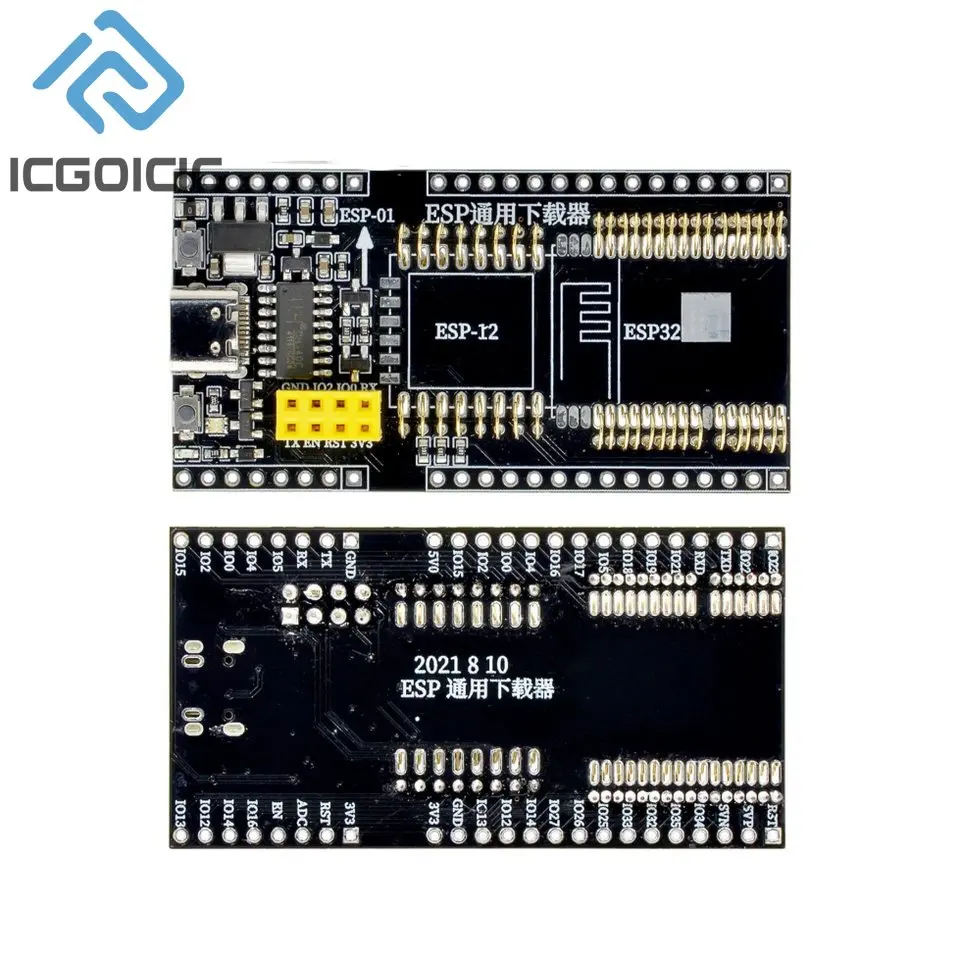 ESP8266 ESP32-WROVER Development Board Test Programmer Socket Downloader for ESP-01 ESP01S ESP12 ESP32