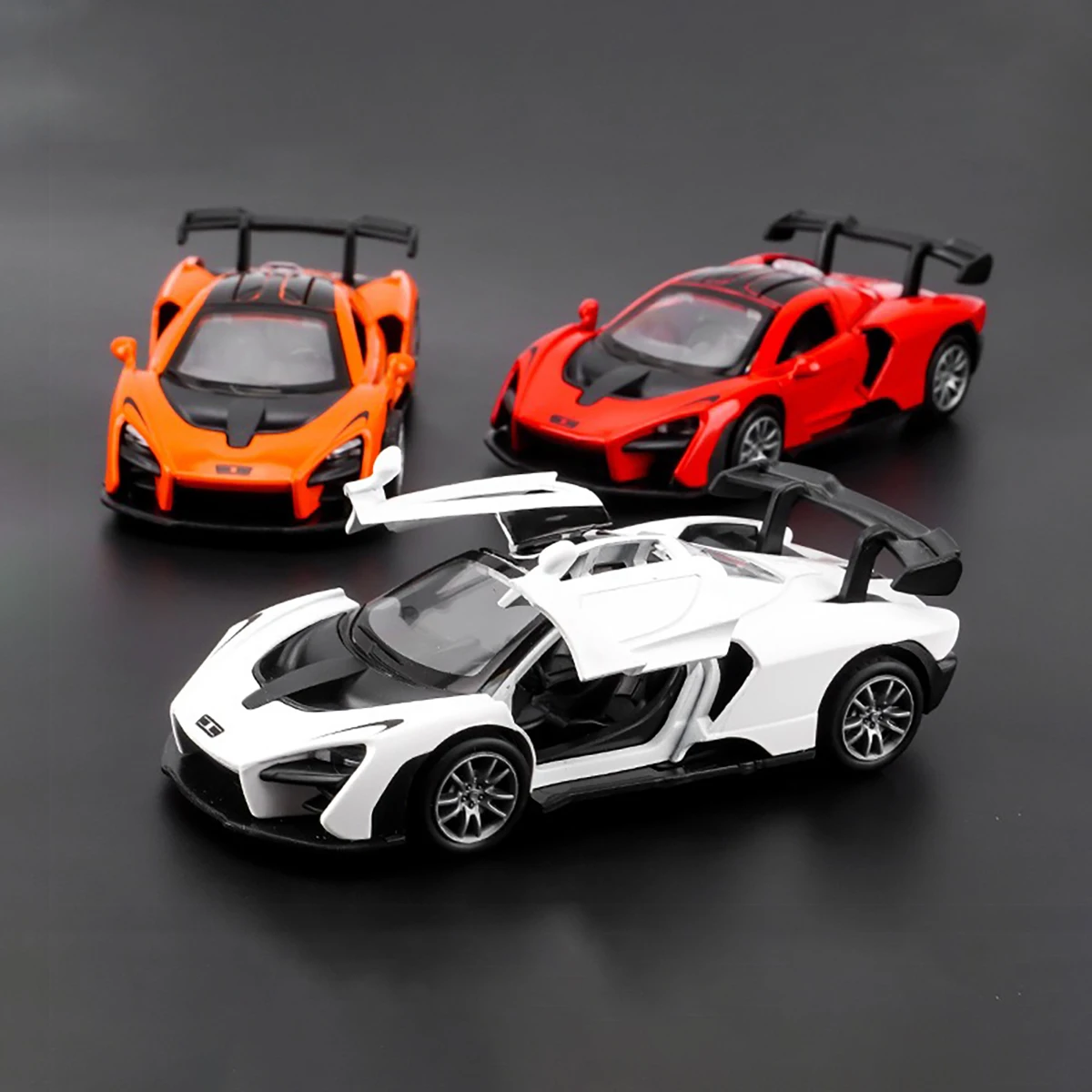 Alloy Toy Car Model Inertia Drive Collectible Vehicle with Opening Doors Durable for Display image 5