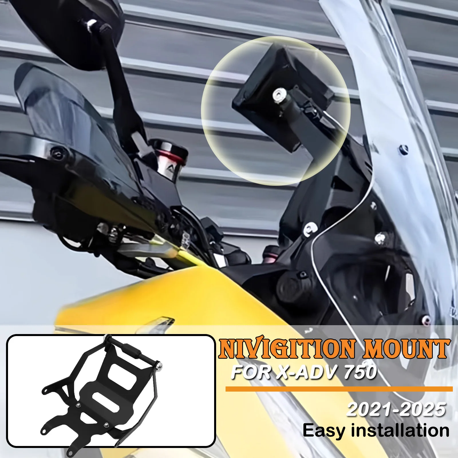 

Motorcycle Navigation Bracket GPS Mount Device Carrier PHONE Adapt Holder For HONDA X-ADV 750 XADV750 X ADV 2021-2023 2024 2025