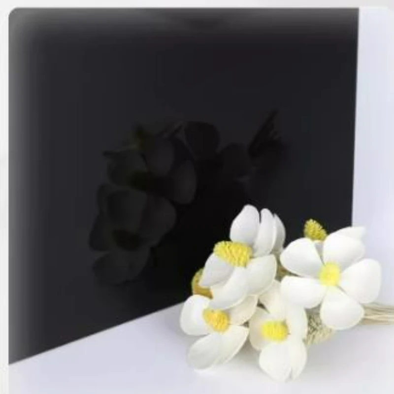 1/2PCS Thickness 5/6/8/10/12mm Black Mirror Acrylic Board Can Reflect Sheet Methacrylate Plate Size 100x100mm~300x400mm