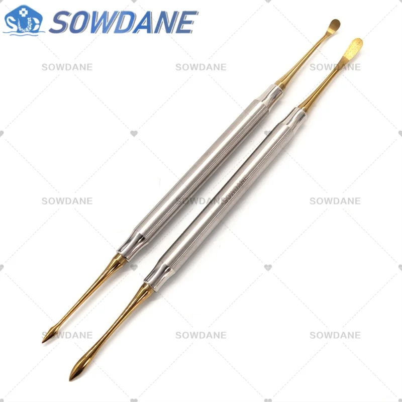 Separador de elevador periostático de implante Dental de doble extremo, herramienta divisora de Peristeel para reflejar y retractar titanio, 1 unidad