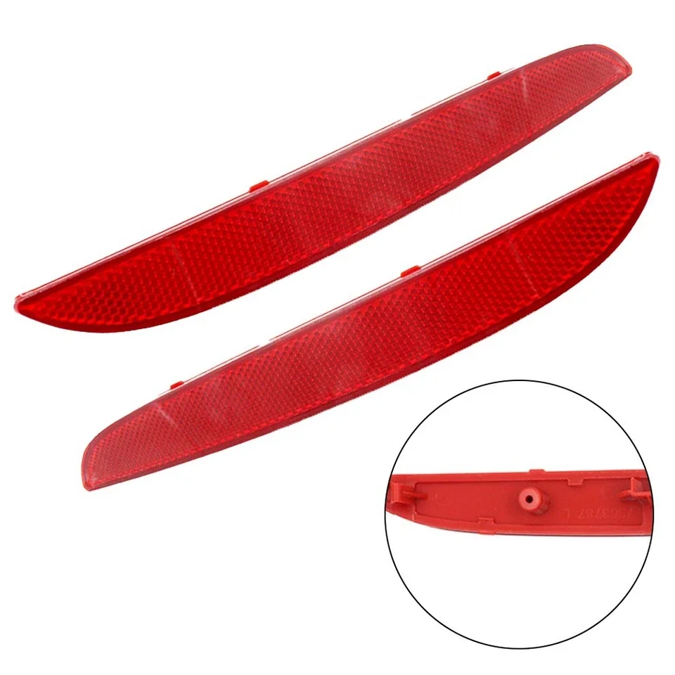 For 2014-2019 BMW 1 Series (F20 F21) Rear Bumper Reflector Warning Reflective Strip 63147363787 63147363788