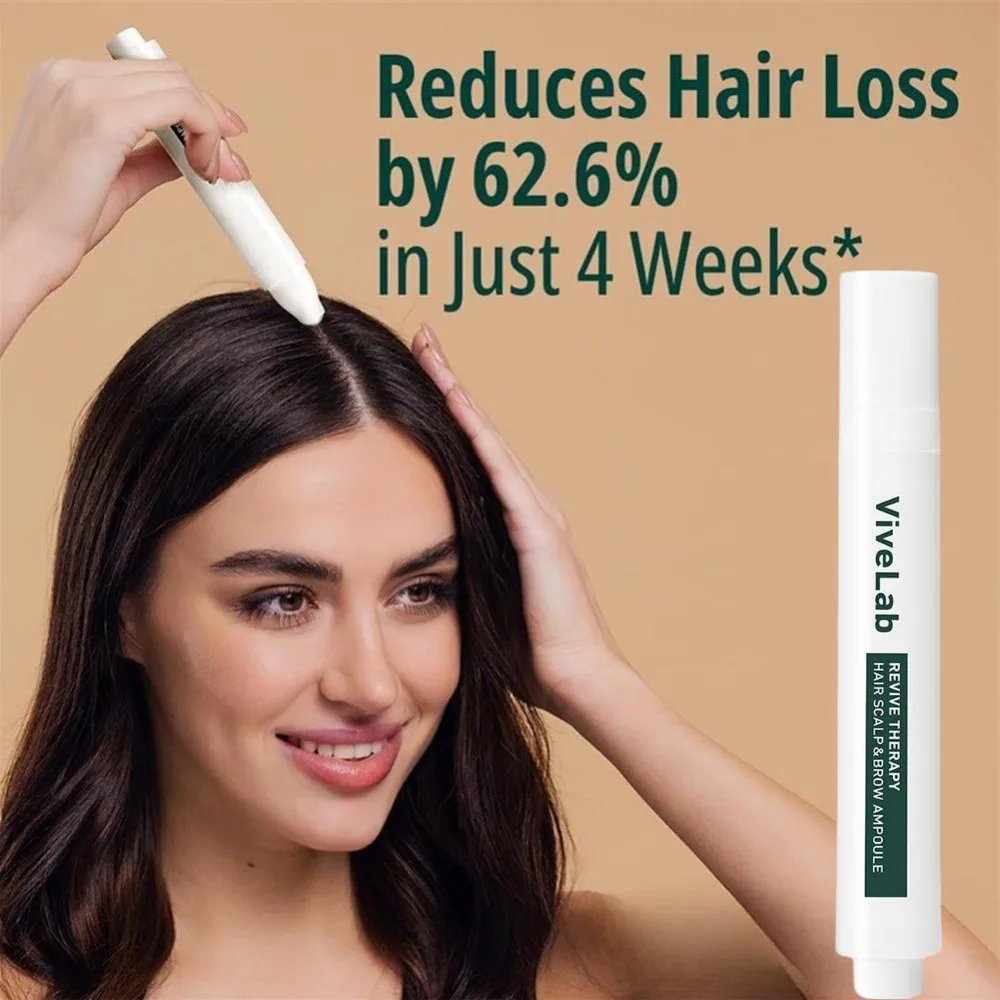 

Vivelab Revive Therapy Hair Scalp & Brow Roll-On Ampoule Hair Care Essence Strengthen Roots Anti-Loss Thicken Hair