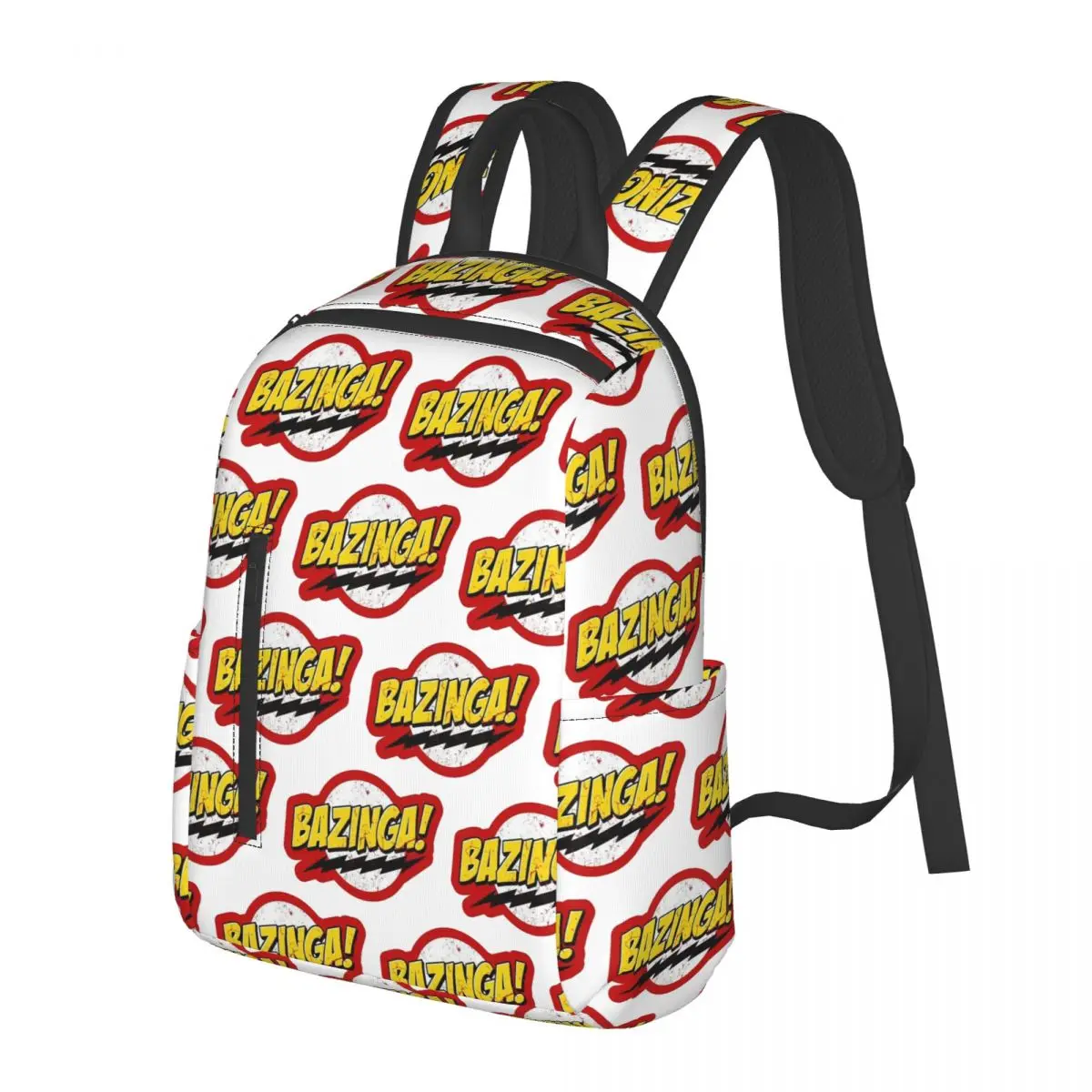 

Bazinga The Big Bang Theory Student Backpack School Bag Hiking Travel Daypack for Men Women Bookbag Shoulder Bags