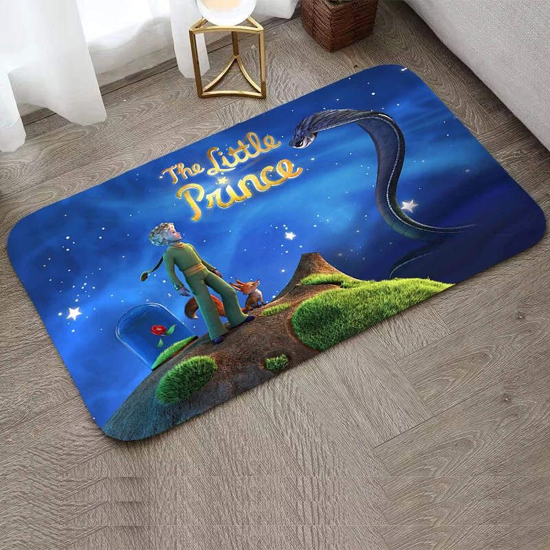 Little Prince Anime Mats Bedroom Foot Mat Non-slip Kitchen Mat Home Decoration Rug for Bedroom Living Room Entrance Carpet Rugs