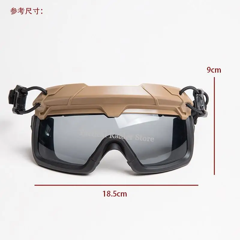 FMA Gafas tácticas antivaho tipo split para casco con lentes - imagen 4