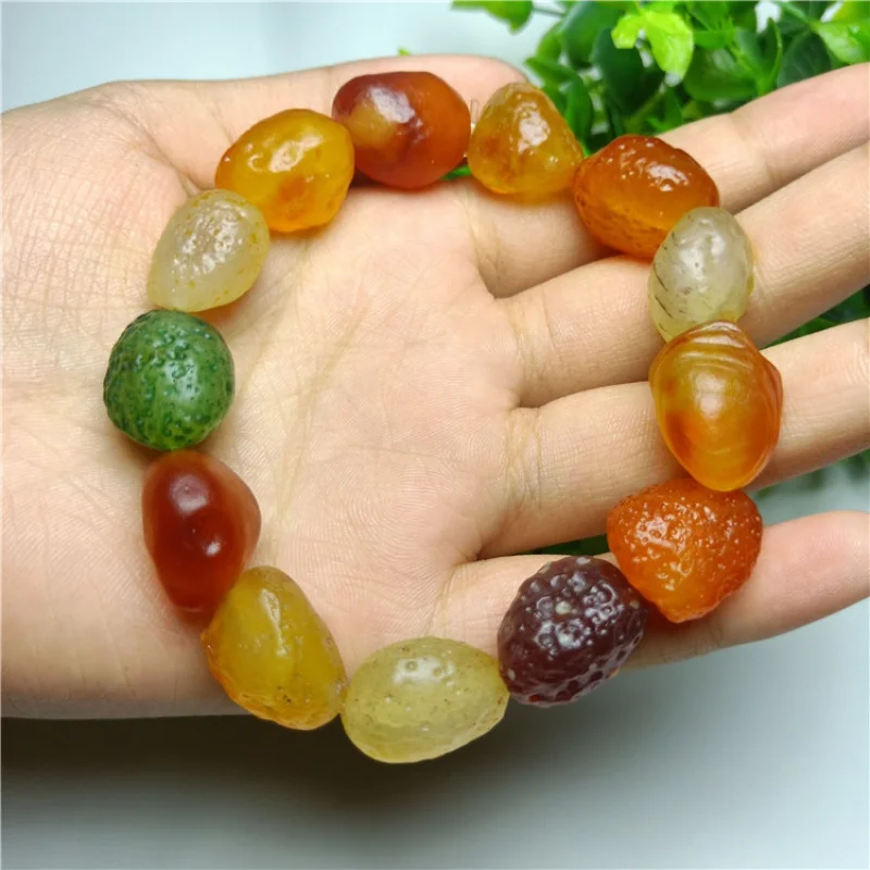 Supply Jewelry Rare Alashan Raisin Gourd Agate Bracelet Gobi Rough Stone