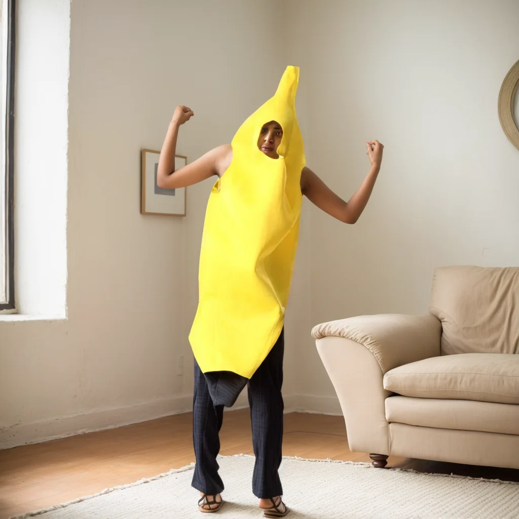 Banana cosplay Halloween Christmas Costumes Performance Costume Fruit Banana Costume Performance Costume Spooky Costumes