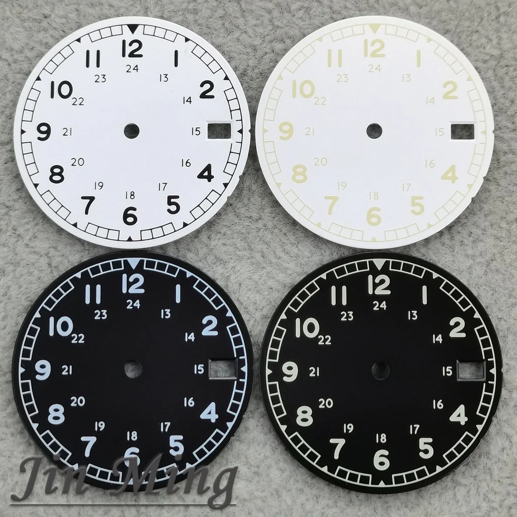 High Quality 28.5mm Field Watch Dial 3 O'clock Date Window Fit NH35 NH36 Mechanical Movement Watch Face