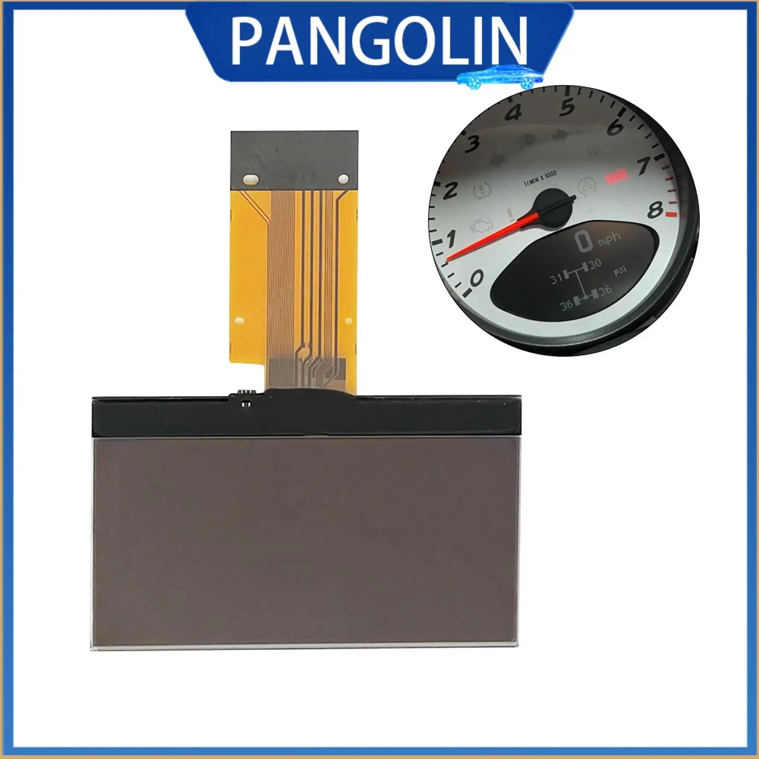 

PANGOLIN Car Speedometer Dashboard for Porsche 911 997 Carrera GT2 GT3 Turbo Targa 2005-2012 and 987 Cayman Boxster 2005-2012