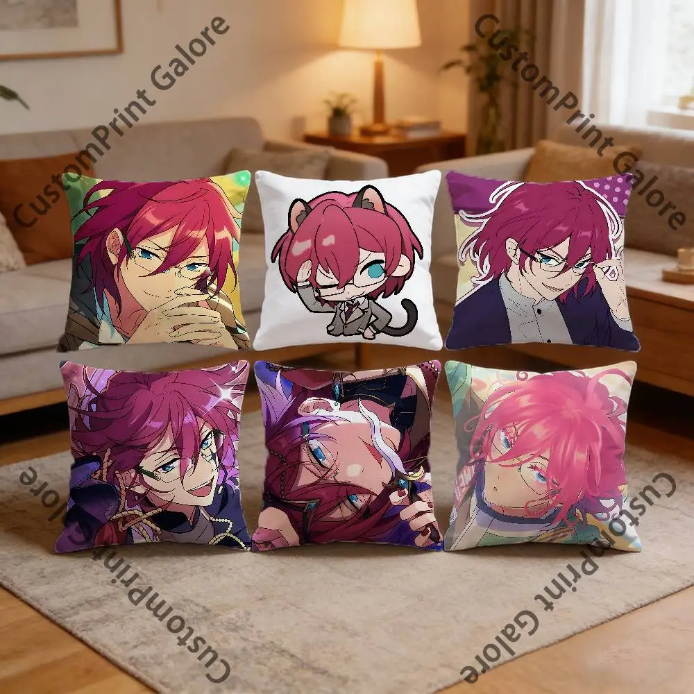 

I-Ibara S-Saegusa Square Throw Pillow Cover Multiple Sizes Soft for Sofa Bedroom Living Room Home Decorative