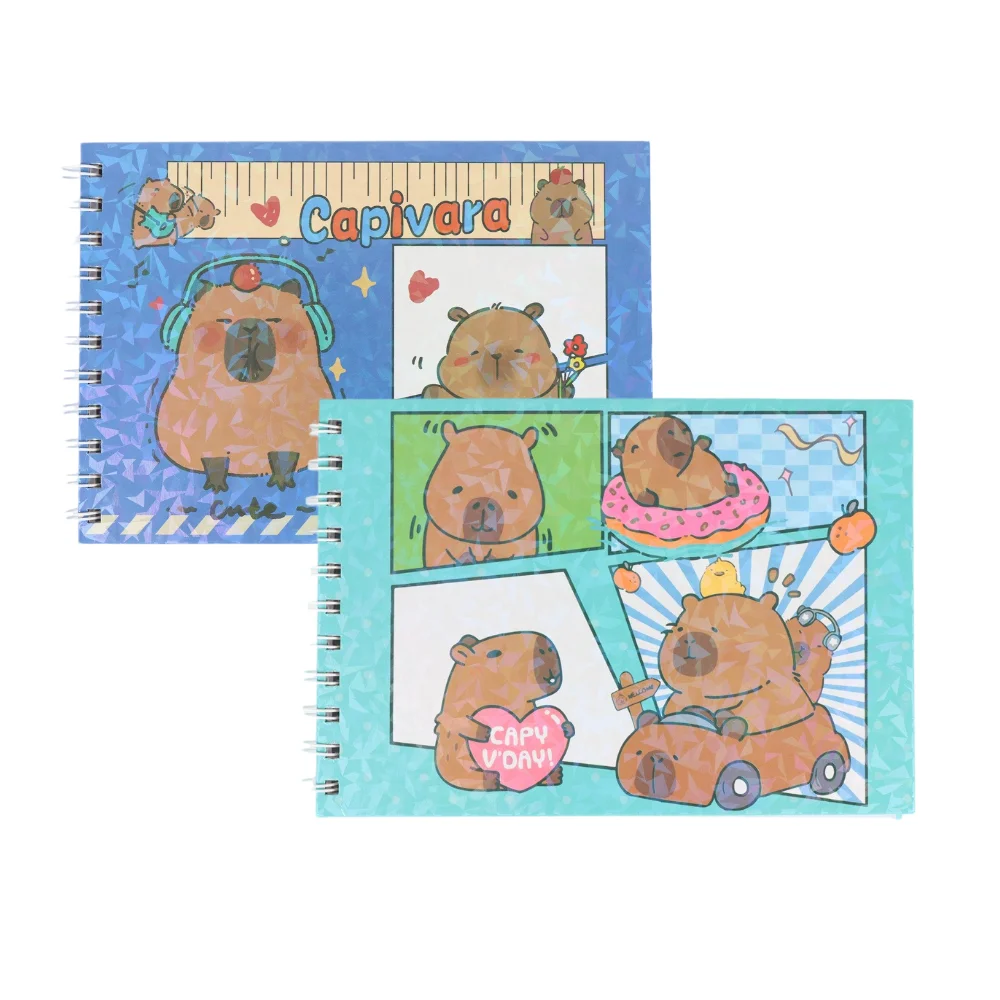 

Книжка-раскраска на тему капибары — книга-катушка, супер милые рисунки животных. Лучший выбор для милых мальчиков, девочек и любителей животных.