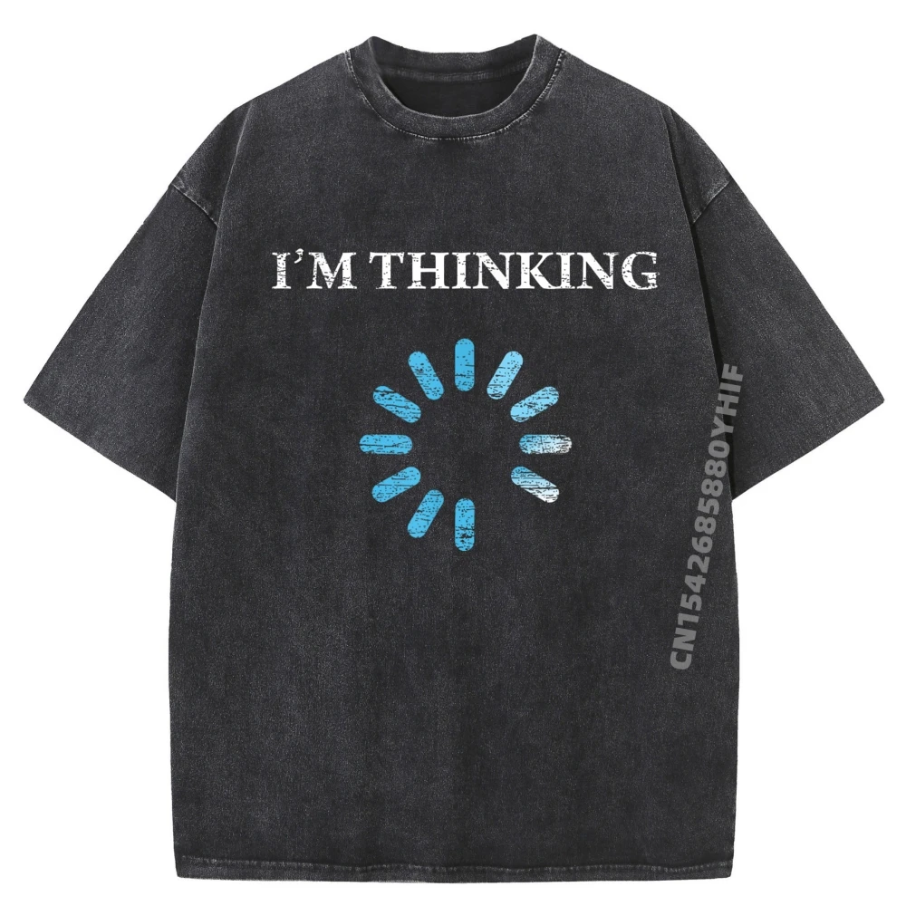 

I M Thinking For It Nerds Engineers Loading Футболки с 3D принтом Уличная одежда Мужские потертые футболки большого размера