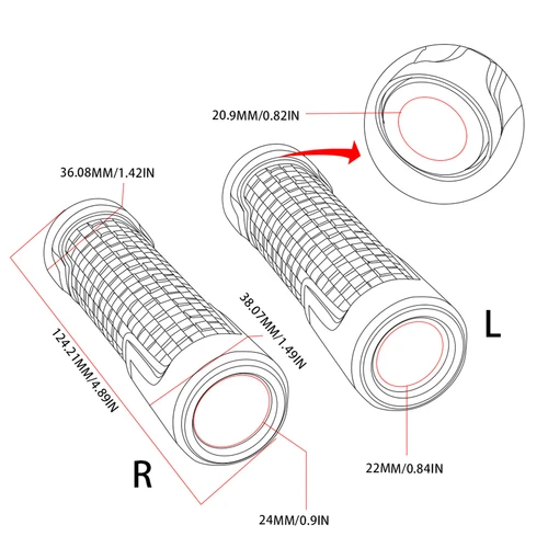 Imagen 2 del producto Para YAMAHA R3 YZFR3 YZF-R3 2015-2020 2019 2018 2017 2016 motocicleta 7/8 ""22mm mango Universal de motocicleta manillar agarre de barra de mano