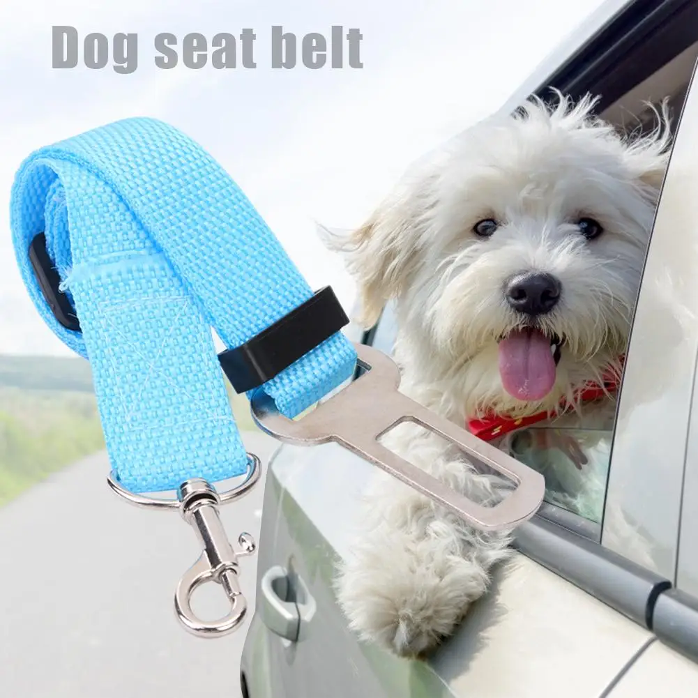 Dog Cat Car Safety Belt Adjustable Leash Vehicle Seat Belt Pet Supplies Harness Safe Lever Traction Collar Puppy Leash