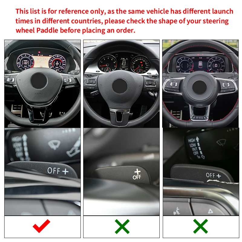 for VW Golf 8 MK8 R GTI R Line ABS Car Steering Wheel Shift Paddle Extension Tiguan Passat Atlas CC Accessories
