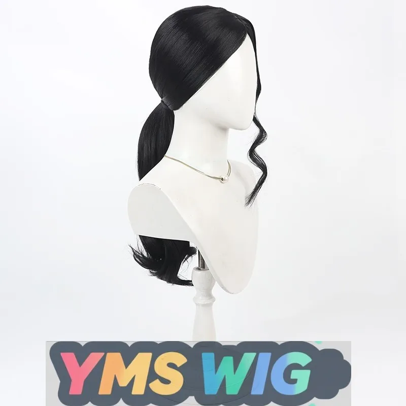 [ YMS WIG ]BLEACH Captain-Commander Kyoraku Shunsui Cosplay Wig, Simulated Scalp Black Curly