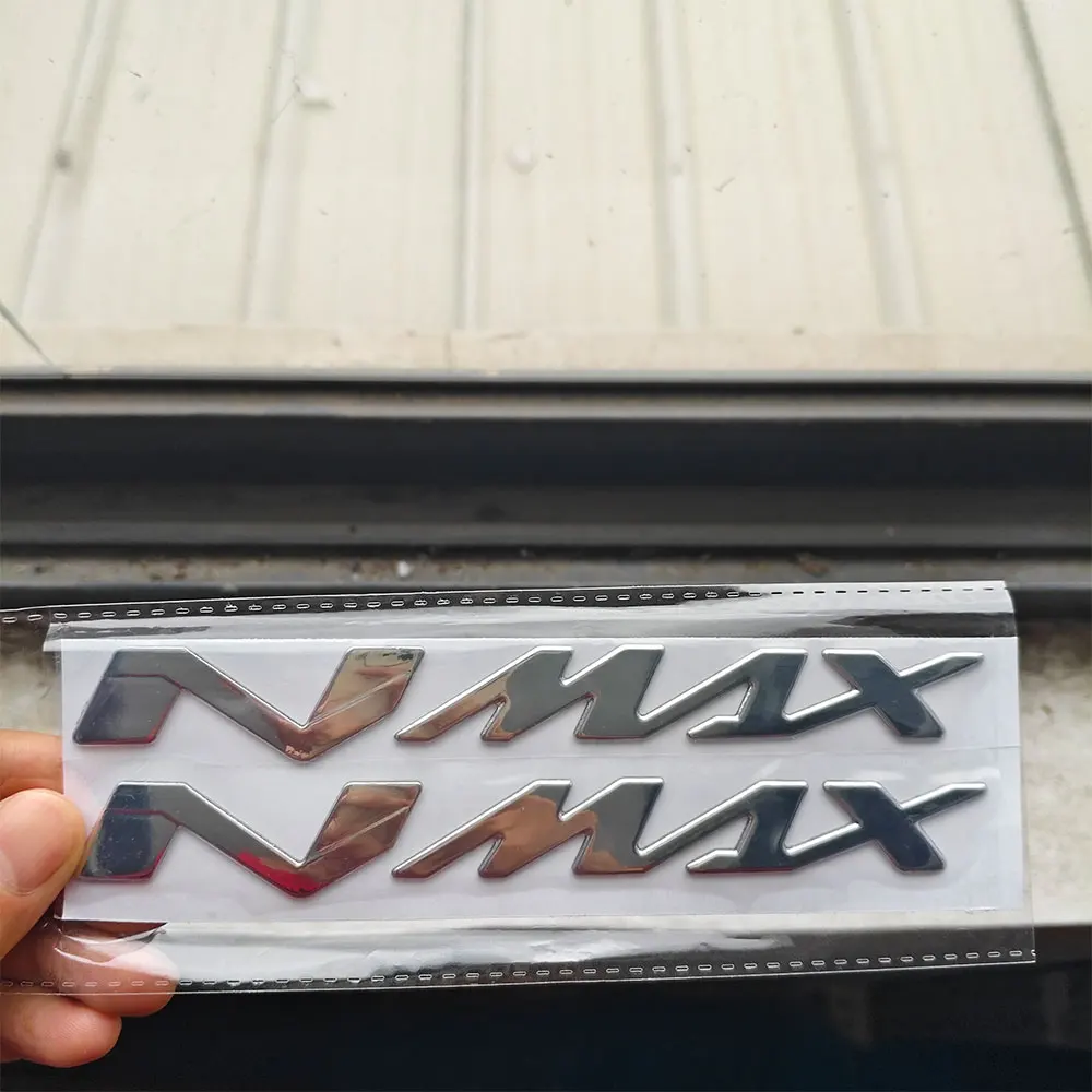 Motorcycle 3D Tank Emblem Badge Stickers Moto Wheel N-MAX Logo Decals For Yamaha NMAX 155 250 400 125 150 Motorbike Logo Decal view 3