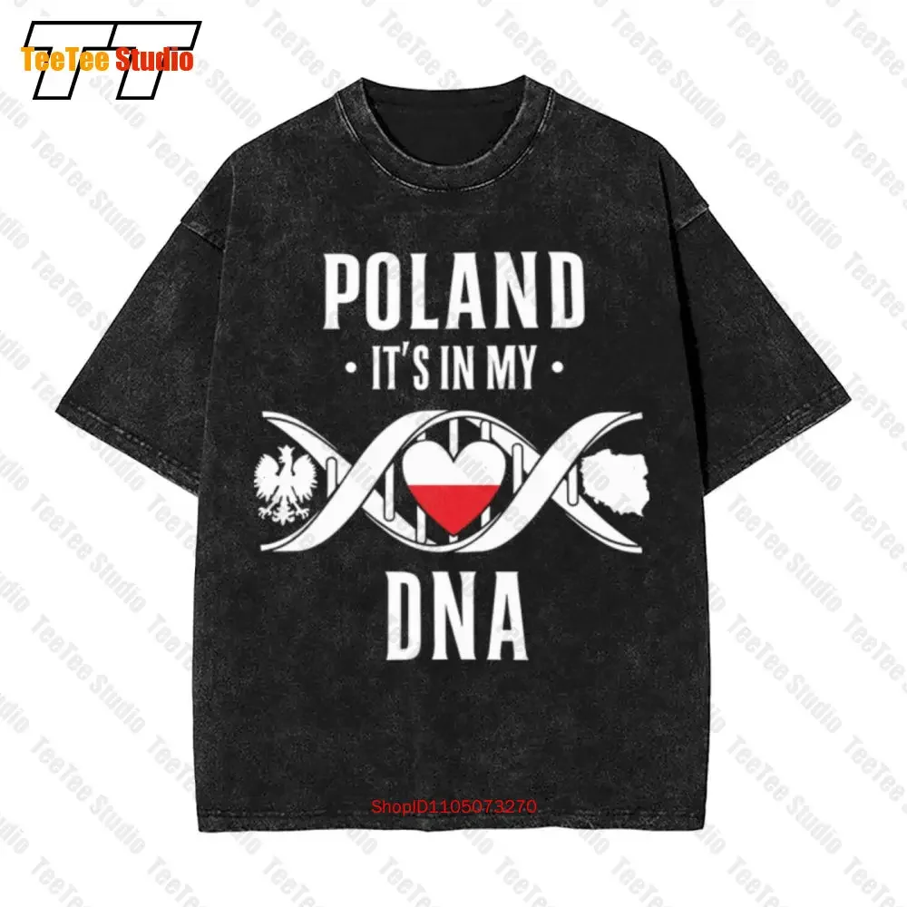 Poland Polish Heritage Proud Polish Heritage Pride Stylized Vintage Oversized T-Shirt BUHE