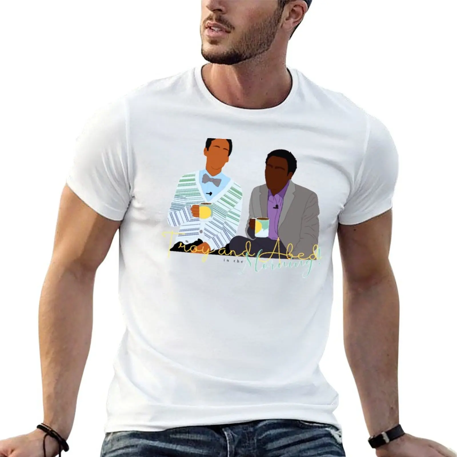 

Troy And Abed In The Morning T-Shirt t shirts for man cotton soft t shirts for man pack cotton T-Shirt