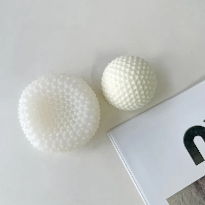 3D Geometric Thorn Ball stampo per candele in Silicone fai da te sapone resina stampo in gesso torta al cioccolato Set per la produzione di ghiaccio decorazioni per la casa regali adorabili