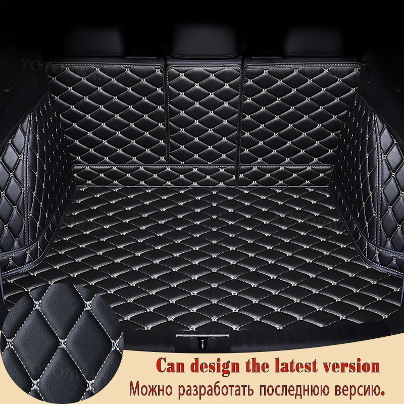 

Car Trunk Mat Full Surround Leather Custom Made For Luxgen All Models Luxgen 7 5 U5 SUV 2002-2023 Auto Parts Car Accessories