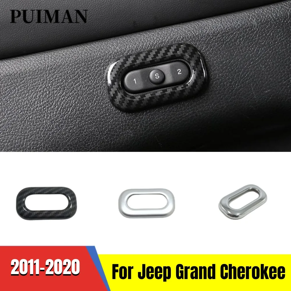 

For Jeep Grand Cherokee WK2 2011 2012-2015 2016 2017 2018 2019 2020 Car Seat Memory Button Frame Cover Trim Sticker Accessories