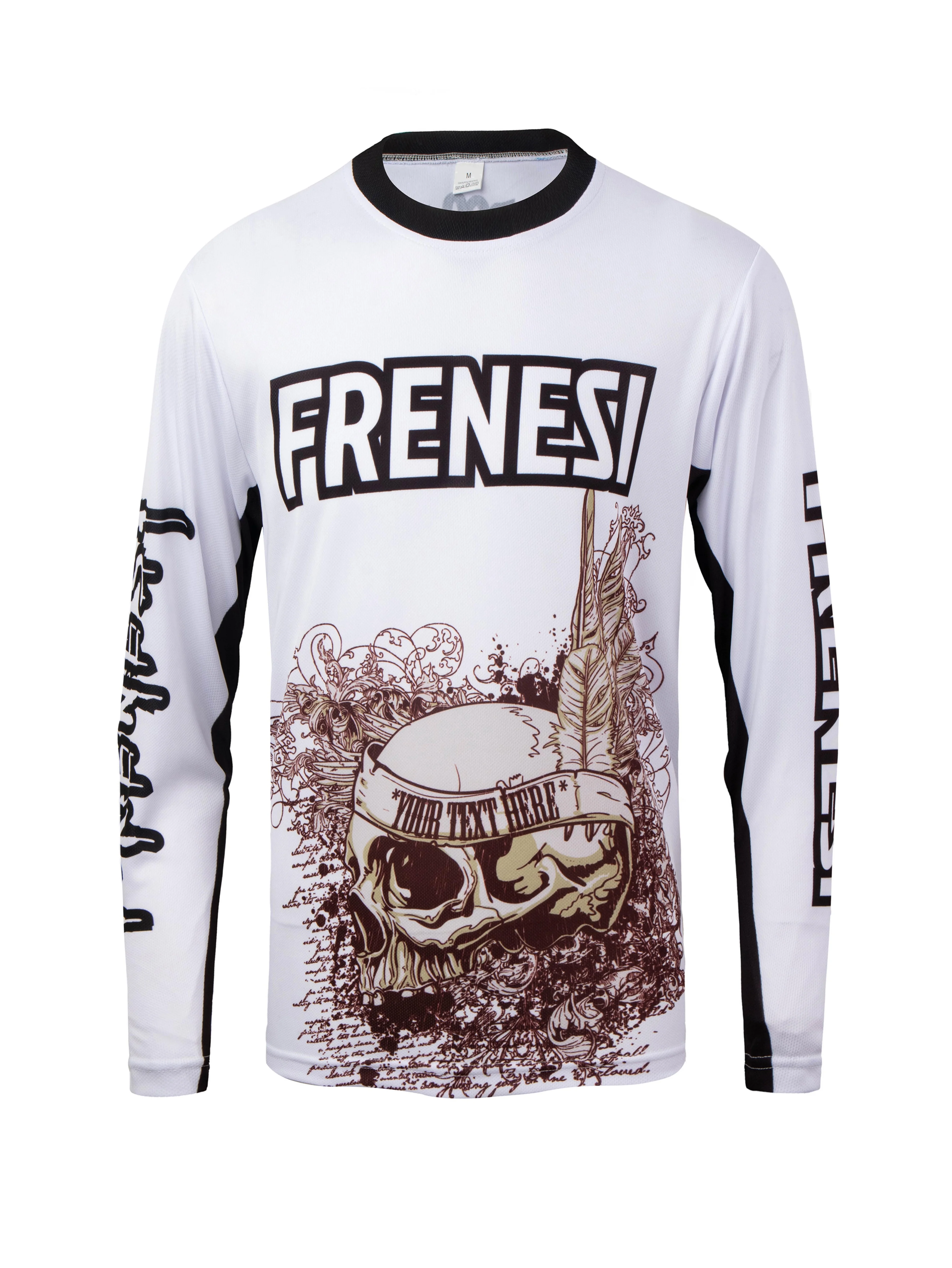 

FRENESI New Summer Motorcycle Racing Long Sleeved Shirt for Men Outdoor Cycling Clothes Loose Breathable Sports T-Shirt