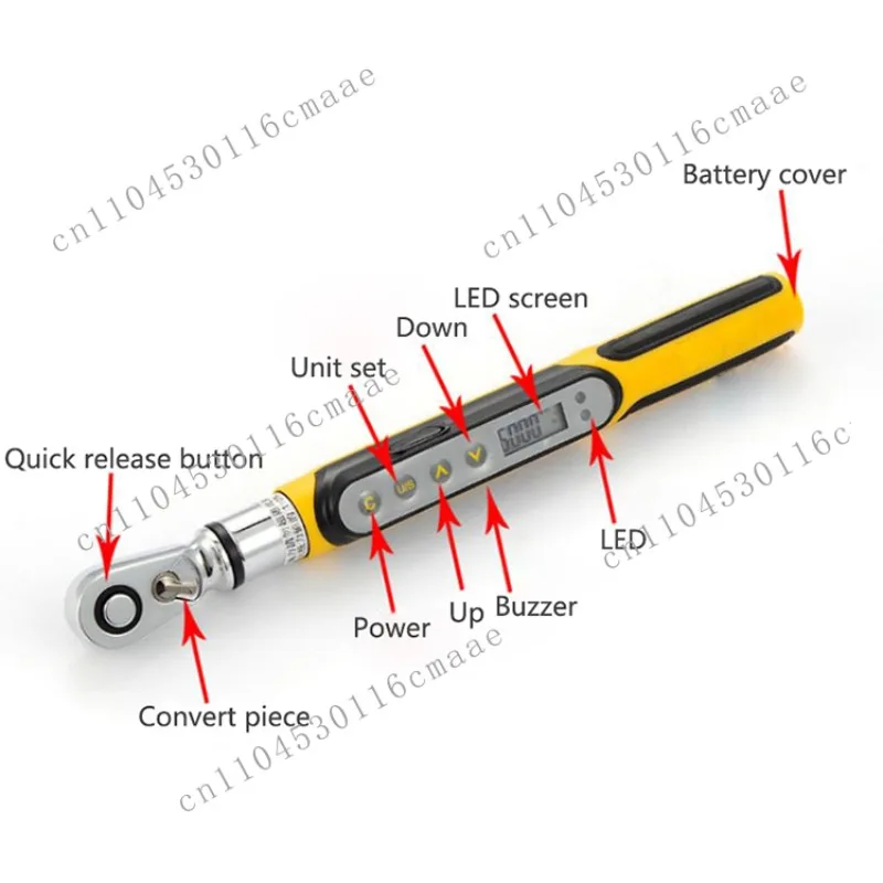 High Precision Digital Torque Ratchet Wrench 1/4 Drive 0.3-6Nm 0.6-12N/m 1-20N.m Micro Wrench Hand Tool for Precision Engineerin