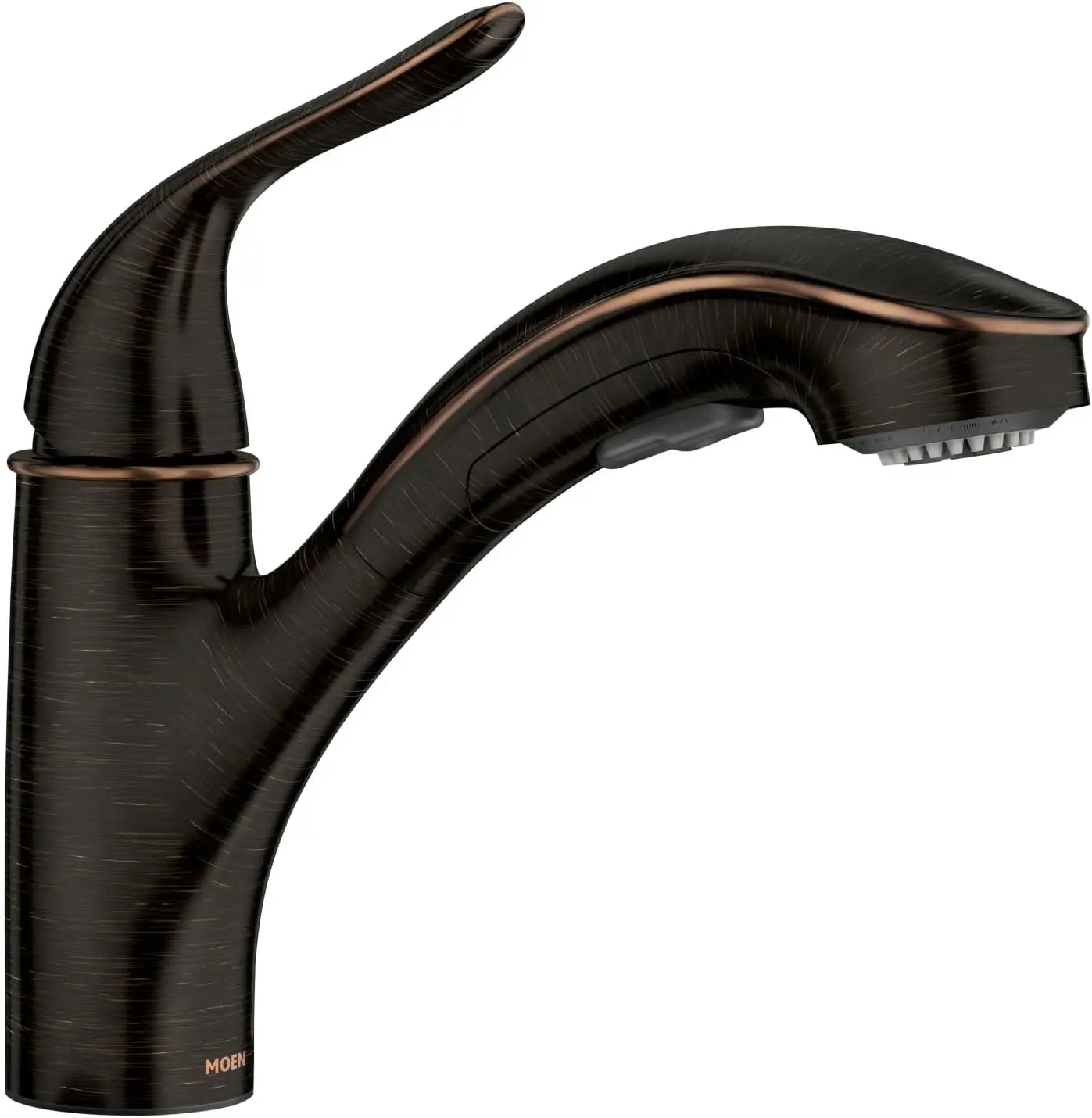 

Brecklyn Mediterranean Bronze Single-Handle Pull-Out Sprayer Kitchen Sink Faucet with Power Clean, 87557BRB