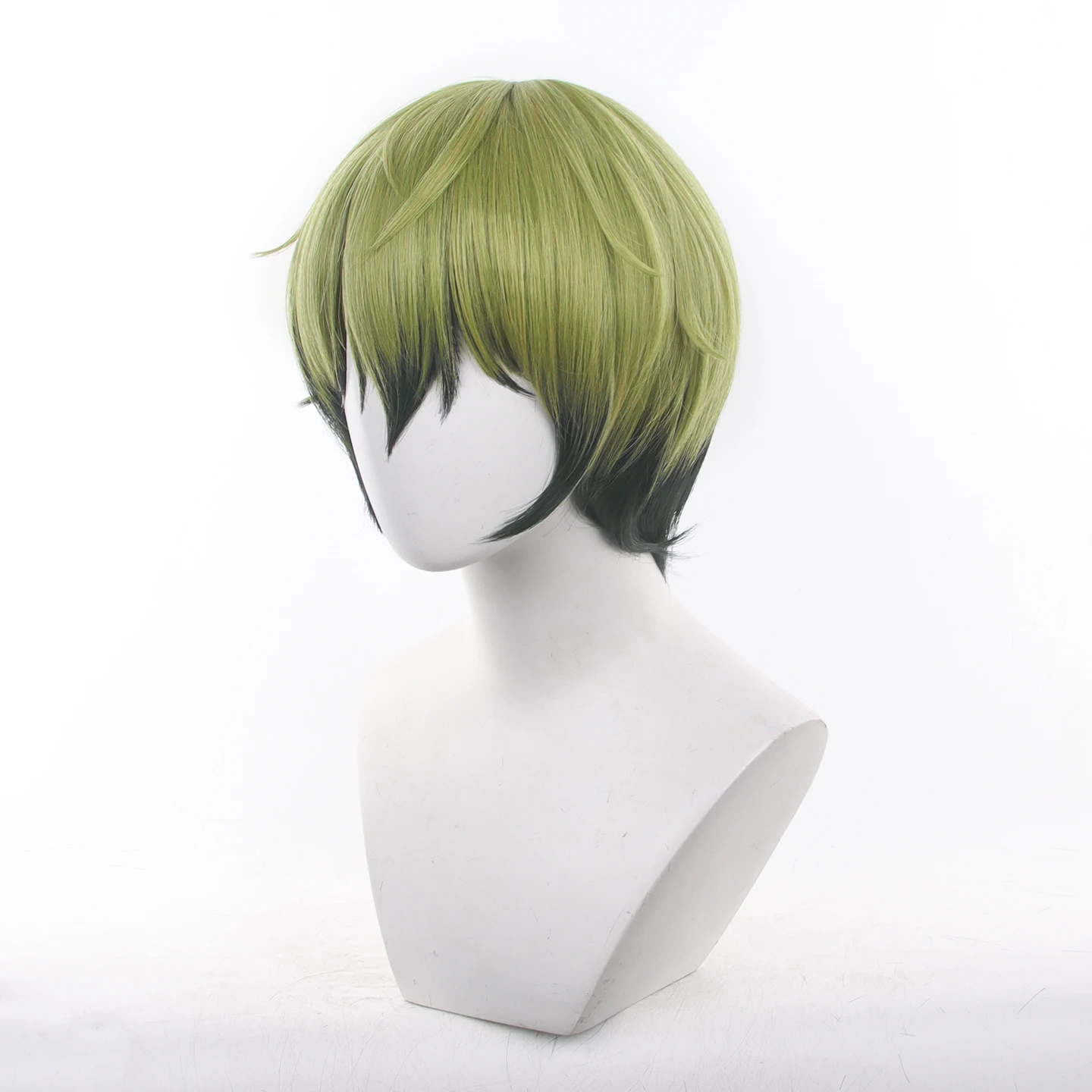 Naoya Zenin Cosplay Perücke JJK Jujutsu Kaisen Anime Kurzes grün-schwarzes Haar Hitzebeständige Faser + Gratis Ohrringe für Damen Herren Hallo – Detail 4