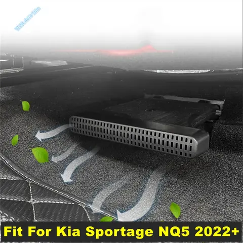 자동차 액세서리 좌석 바닥 에어컨 환기 덕트 Kia Sportage NQ5 2022 2023 2024 인테리어 블랙 용 안티 블로킹 커버