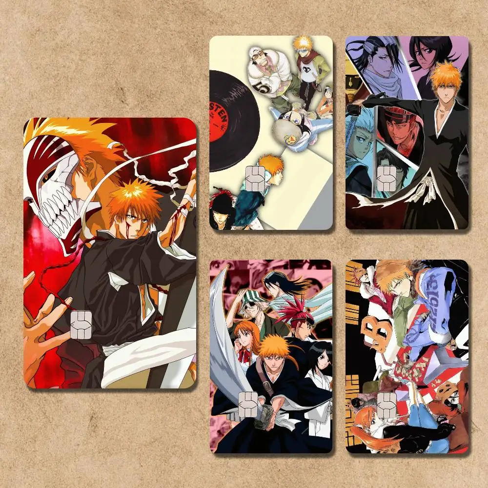 

Anime B-Bleach-ES Card Stickers Credit Visa Debit Bank Charge Card Bus Metro Waterproof Sticker Decal Decoration