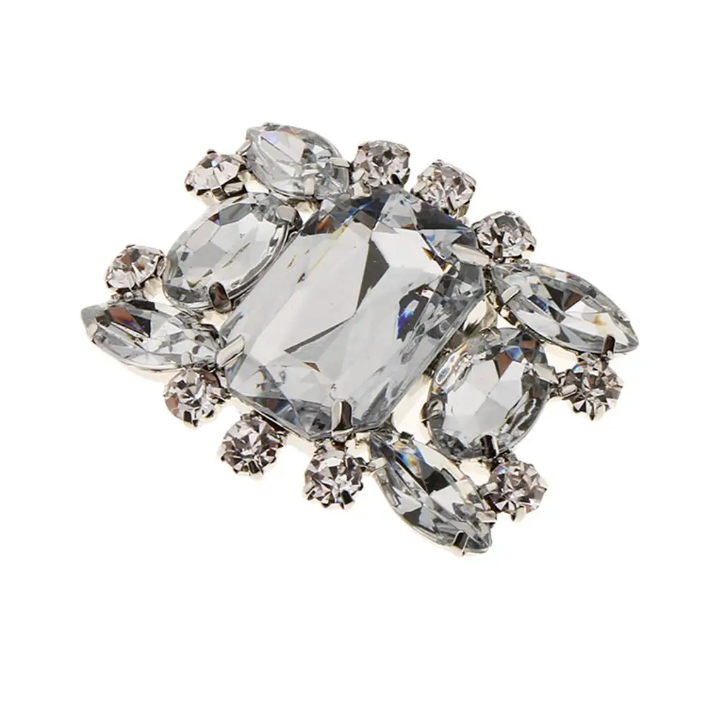 Elegant Wedding Crystal Rhinestone Shoe Brooches Clip DIY Accessories Decorations for Women's Bridal Shoes Heels Flats