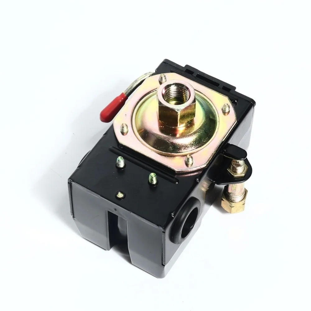 

90-120 PSI Handle Pressure Switch Replacement Parts 1 Ports Horizontal Control Valve Heavy Duty 220V Air Pressure Controller
