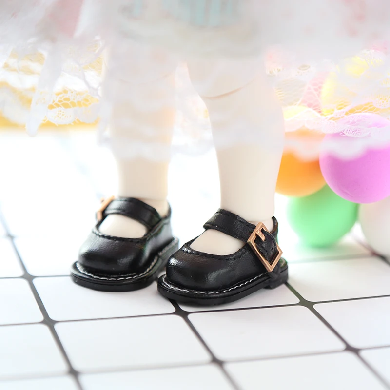 Small 1/6BJD Shoes Leather Shoes for Big Fish Body, Fat Fish Body, Corgi Body, GL, Jacoosun,3 .5 X 1.6cm Doll Shoes Accessories