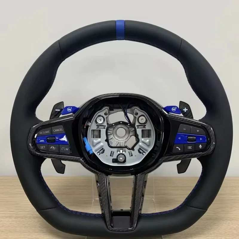 Customized Leather Car Steering Wheel For BMW G01 G05 G20 G22 G30 M2 G87 M3 G80 M4 G82 G42 M5 F90 F95 X3M M340i Steering WheeI